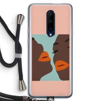 Orange lips: OnePlus 7 Pro Transparant Hoesje met koord