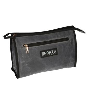 Traveller Toilettas sports classic military grijs/blauw 30cm x 24cm