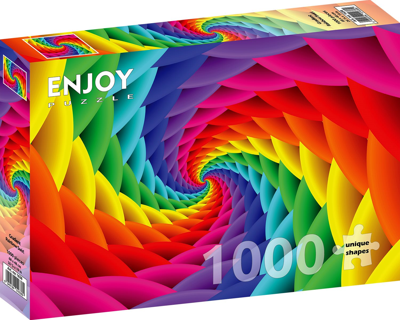 Gradient Rainbow Swirl Puzzel 1000 Stukjes
