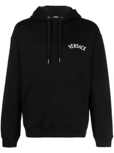 Versace hoodie à broderie Milano Stamp - Noir