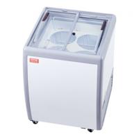 VEVOR Commerciële IJsvitrine, 158L Diepvrieskist, Mobiele Vriezer, Gelato-koelkast voor Restaurants, 2 Schuifdeuren van Glas, Vergrendelbare Zwenkwielen, Wit