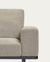 Kave Home Noa Loungesofa-stoel 3 zitplaats(en) Beige - thumbnail