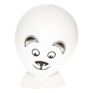 Hobby ballon versieren ijsbeer hoofd 27 cm