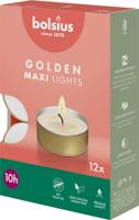 Bolsius maxi theelichten 12 stuks goud Bolsius maxi theelichten 12 stuks goud