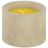 Geurkaars citronella - in betonnen houder - 10 branduren - citrus   -