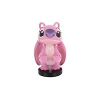 Disney Stitch Engel Figuurtje - EXQUISITE GAMING - Cable Guys - Houder voor koptelefoon, smartphone of klein accessoire - 20 cm