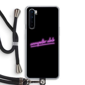 Vice Black: OnePlus Nord Transparant Hoesje met koord