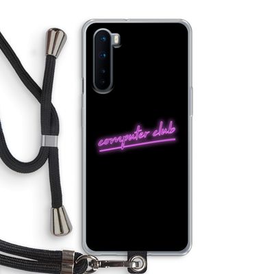 Vice Black: OnePlus Nord Transparant Hoesje met koord