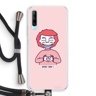 Hartje: Huawei P Smart Pro Transparant Hoesje met koord