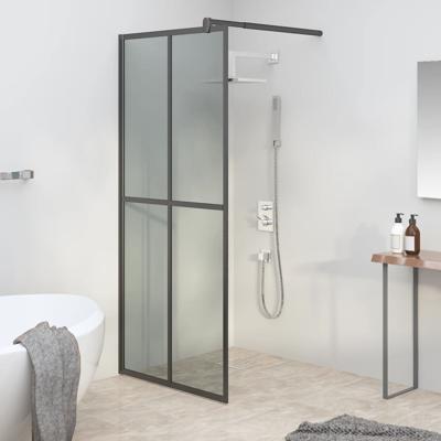 Inloopdouchescherm 90x195 cm donker gehard glas