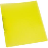 Q-CONNECT ringmap, PP, 2 ringen, 16 mm, transparant geel