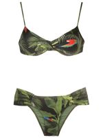 Lygia & Nanny bikini Vitória à imprimé feuillage - Vert - thumbnail