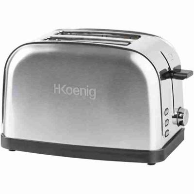 Twee-sneetjes broodrooster - HKoeNIG - TOS7 - 850 W - Roestvrij staal