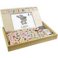 Bio Toys - Tweetalig Frans / Engels Woordschool - Houten spel