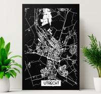 Utrecht topografische kaart canvas