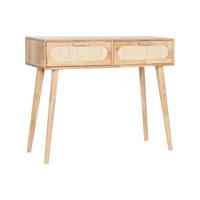Wandtafel Home ESPRIT Metaal Rubberwood 100 x 30 x 78 cm