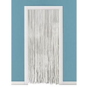 Vliegengordijn/deurgordijn PVC spaghetti grijs 90 x 220 cm   -