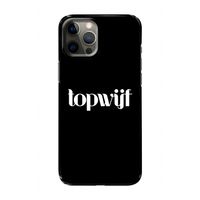 Topwijf Zwart: Volledig geprint iPhone 12 Pro Hoesje