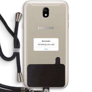 Reminder: Samsung Galaxy J7 (2017) Transparant Hoesje met koord