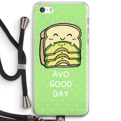 Avo Good Day: iPhone 5 / 5S / SE Transparant Hoesje met koord