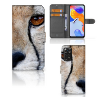 Xiaomi Redmi Note 11 Pro 5G/4G Telefoonhoesje met Pasjes Cheetah - thumbnail