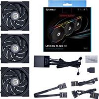 Lian Li UNI FAN TL Series Reverse Blade 120mm 3-Pack Black - thumbnail