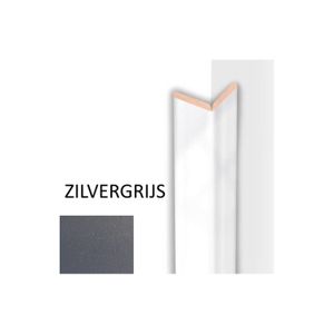 Kniklijst MDF Sanimex Zilvergrijs 260 cm x 22 mm x 22 mm Sanimex