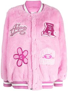 AAPE BY *A BATHING APE® veste bomber à détails appliqués - Rose