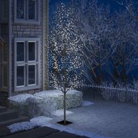 Kerstboom 1200 LED's koudwit licht kersenbloesem 400 cm - thumbnail