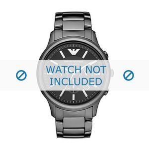 Horlogeband Armani AR1474 Keramiek Zwart 24mm