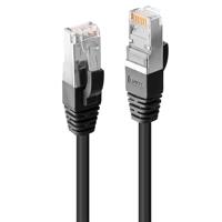 LINDY 45600 RJ45 Netwerkkabel, patchkabel CAT 6 SF/UTP 0.30 m Zwart 1 stuk(s) - thumbnail