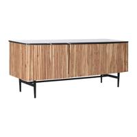 Tv-meubel DKD Home Decor Bruin Zwart Natuurlijk Marmer Acacia 145 x 45 x 60 cm