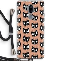 Kat: LG G7 Thinq Transparant Hoesje met koord