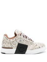 Philipp Plein baskets Super Street à motif cachemire - Tons neutres - thumbnail