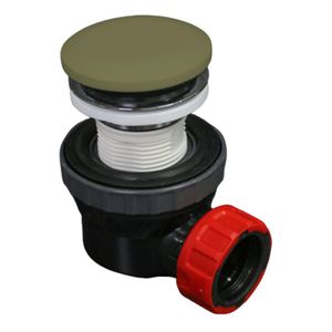 Speciaal Ruimtebesparend sifon met clickwaste Mondiaz Easy | 5/4" | Solid Surface | army