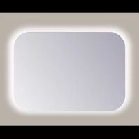 Spiegel Sanicare Q-Mirrors 85x60 cm Rechthoek Met Rondom LED Warm White en Afstandsbediening incl. ophangmateriaal