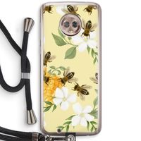 No flowers without bees: Motorola Moto G6 Transparant Hoesje met koord