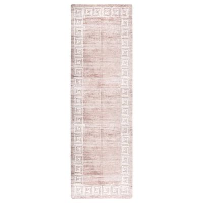 VidaXL Vloerkleed wasbaar anti-slip 80x300 cm beige