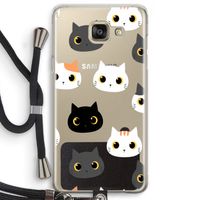 Katten: Samsung Galaxy A5 (2016) Transparant Hoesje met koord