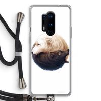 Yin Yang Wolves: OnePlus 8 Pro Transparant Hoesje met koord