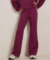 flared fit broek met streep