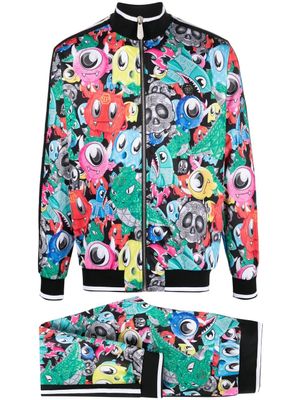 Philipp Plein survêtement à imprimé graphique - Noir