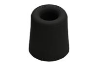 Deurbuffer rubber zwart 24mm