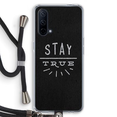 Stay true: OnePlus Nord CE 5G Transparant Hoesje met koord