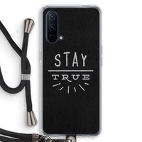 Stay true: OnePlus Nord CE 5G Transparant Hoesje met koord