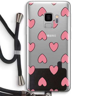 Ondersteboven verliefd: Samsung Galaxy S9 Transparant Hoesje met koord