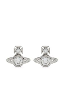 Vivienne Westwood boucles d'oreilles à plaque Orb - Argent