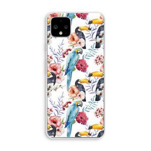 Bloemen tukan: Pixel 4 XL Transparant Hoesje