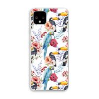 Bloemen tukan: Pixel 4 XL Transparant Hoesje