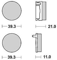 TRW Brake pad mcb 504 organic standard